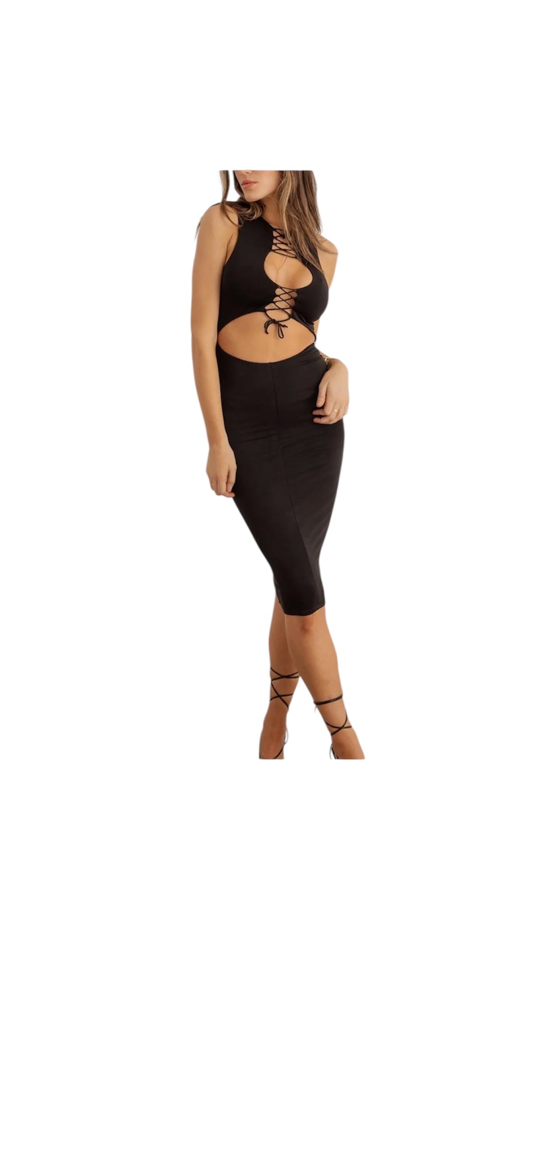 Trendy for night out event dress black