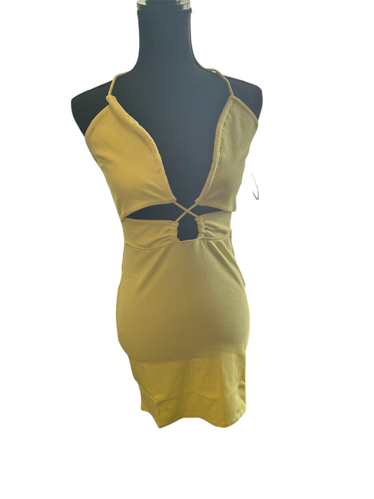 Yellow mini sun dress