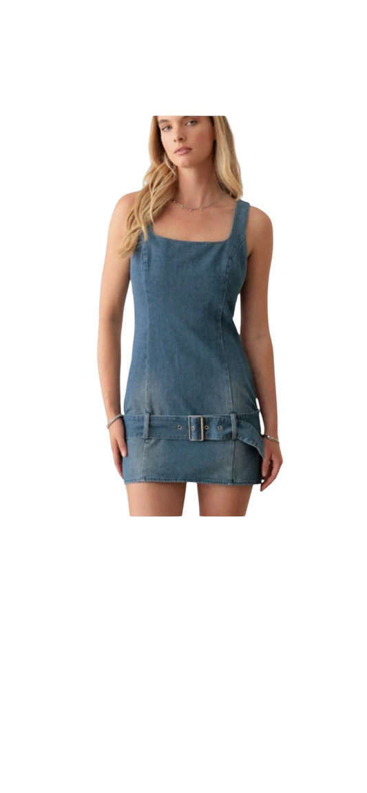 Jean mini dress