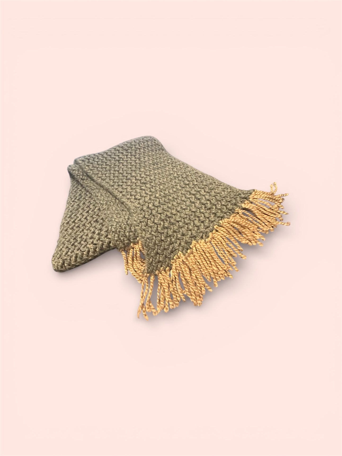 Made with love Olive Winter Scarf