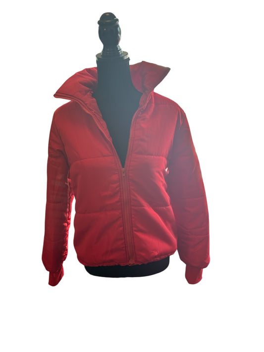 Red fall jacket