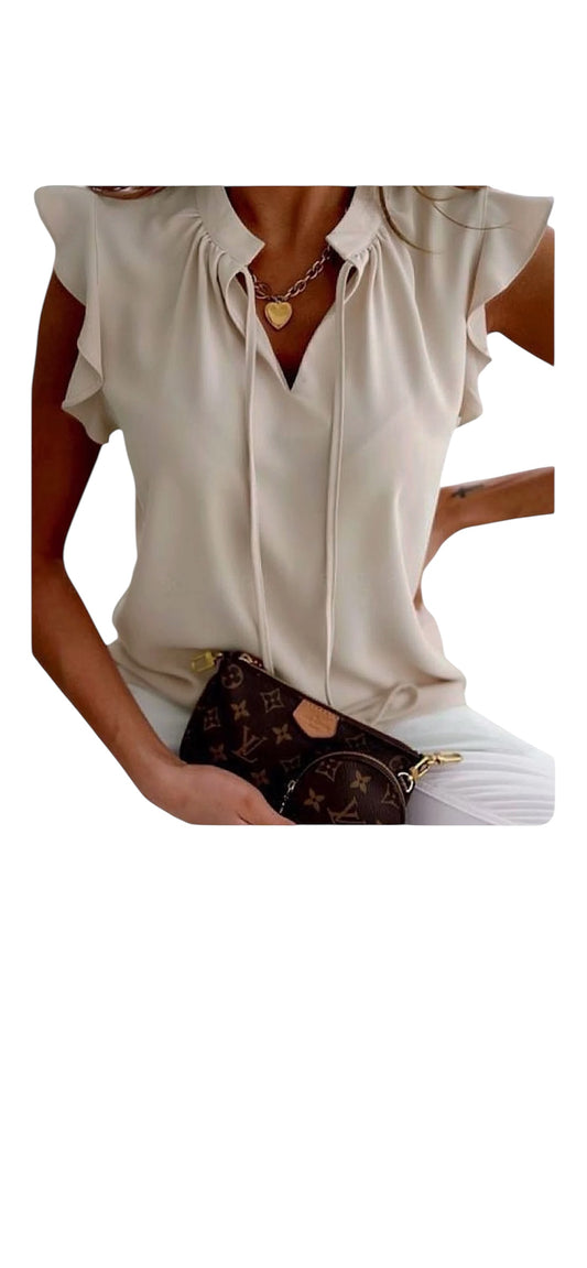 White summer blouse
